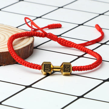 Originality Woven Dumbbell Alloy Bracelet In