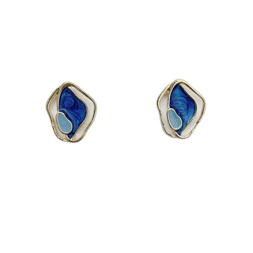 S925 Silver Stud Earrings Simple Women'S