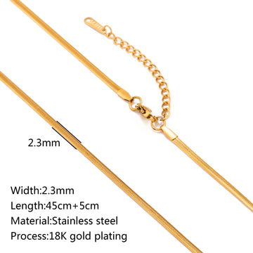 Stainless Steel Vacuum Plated 18K Gold