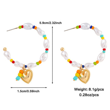 Gold Plated Inlaid Pearl Multi Row Necklace