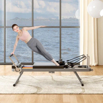 Pilates Core Bed Foldable High Quality Yoga Studio Fitness Equipment Black