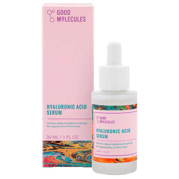Good Molecules Hyaluronic Acid Serum 1 Percent Ultra Hydrating Facial Moisturizer for Plumper Skin