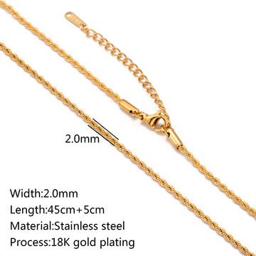 Stainless Steel Vacuum Plated 18K Gold