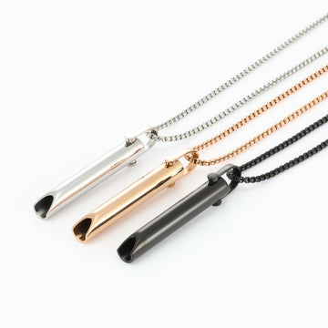 Adjustable Breathing Relief Pressure Ornament Stainless Necklace