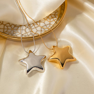 New 18K Gold Plated Stainless Steel Necklace