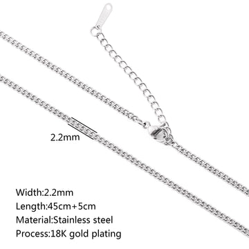 Stainless Steel Vacuum Plated 18K Gold