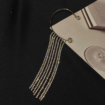 Fashionable Simple Long Tassel Earrings Geometric