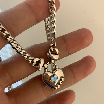 Heart Sweater Necklace Women'S Geometric Thai