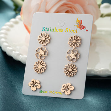 Fashion Simulation Stud Earrings Flower Design