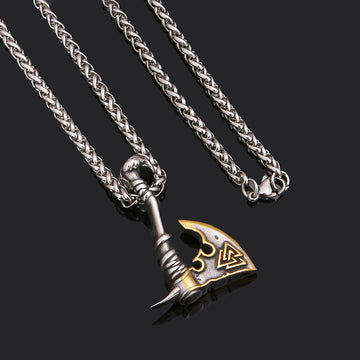 Jewelry Necklace Stainless Steel Axe Pendant