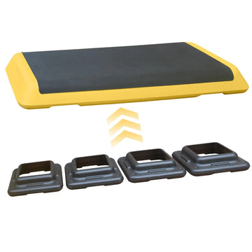 Adjustable Aerobic Stepper Fitness Trainer With Non Slip Platform And Four Height Levels