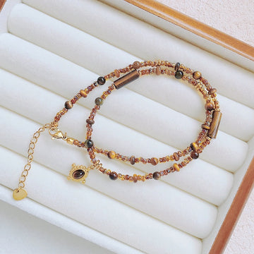 Autumn And Winter Maillard Color Necklace