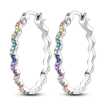 Geometric Simple Color Rhinestone Earrings For