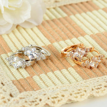 European And American Personalized Square Zircon