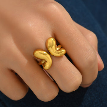 Lxalry Gold Butterfly Ring For Women