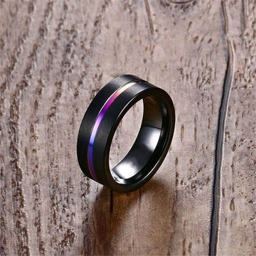 Lovers Purple Geometry Ring For Birthday