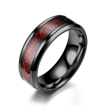 Stainless Steel Dragon Pattern Ring For