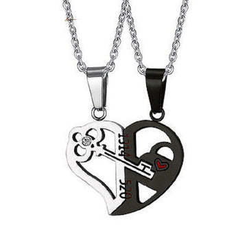 Pendant Love Necklace Set For Couples