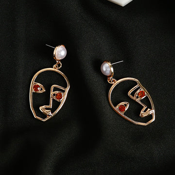 Handmade Artistic Design Exaggerated Hollow Face