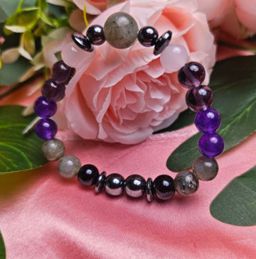 8Mm Beaded Gemstone Bracelet Unisex Color