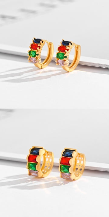 Fashion Multi Style Square Crystal Zircon