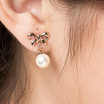 Hypoallergenic Heart Shaped Zircon Earrings Women'S