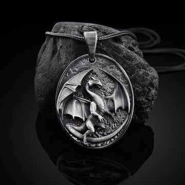 Men'S Western Dragon Animal Hip Hop Necklace