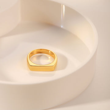 Lana Gold Ring French Retro Geometric