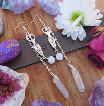 Moonstone And Angel Halo Quartz Wrap