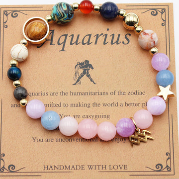 Eight Planets Twelve Constellation Morgan Stone Bracelet
