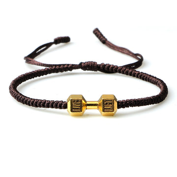 Originality Woven Dumbbell Alloy Bracelet In
