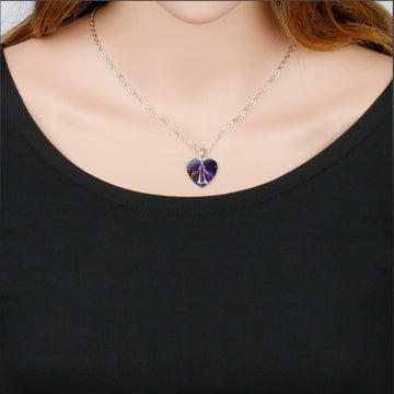 Women'S Zodiac Heart Pendant Necklace With