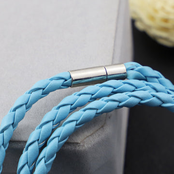 3 Lap Woven Pu Rope Bracelet