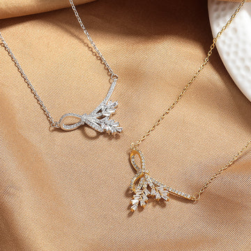 New Wheat Tassel Necklace For Women