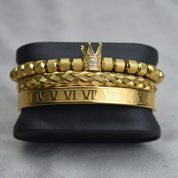 Pineapple Ball Crown Twist Woven Mesh Bracelet