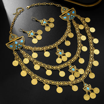 Fashion Retro 18K Gold Tassel Necklace