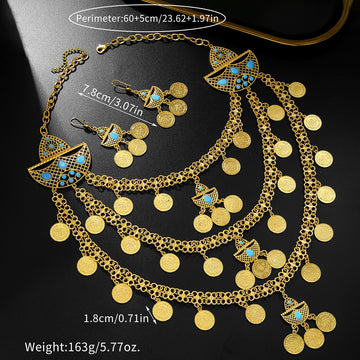 Fashion Retro 18K Gold Tassel Necklace