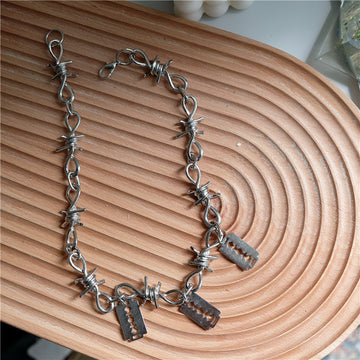 Thorn Necklace Cold Wind Blade Pendant
