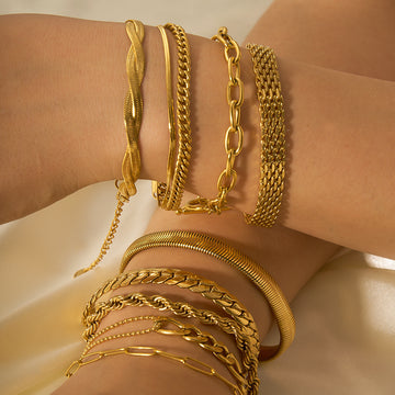 Stainless Steel Ornament Bracelet For Women