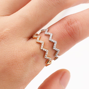 Micro Inlaid Zircon Full Diamond Ring