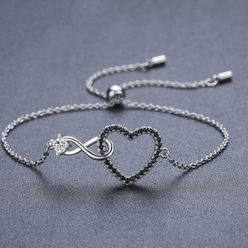 Heart Shaped 8 Shaped Bracelet With