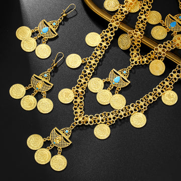 Fashion Retro 18K Gold Tassel Necklace