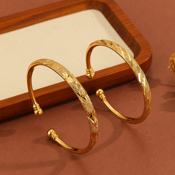 Vintage Gold Plated 18K Delicate Pattern Bracelet