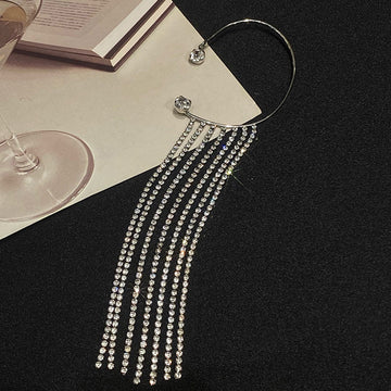Fashionable Simple Long Tassel Earrings Geometric
