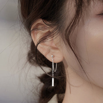 Women'S Geometric Pattern Tassel Simple Stud
