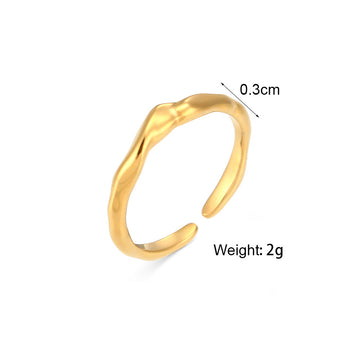European And American Fashion Simple Light Ring