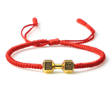 Originality Woven Dumbbell Alloy Bracelet In