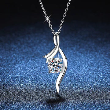 925 Sterling Silver Classic Four Claw Necklace