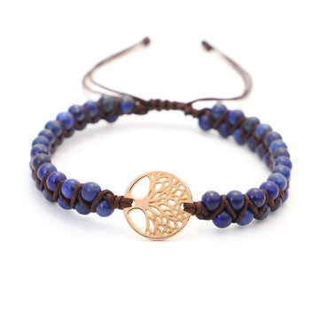 Woven Twine Double Tree Of Life Bracelet