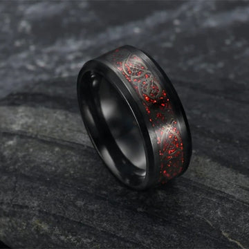 Asgard Crafted Basilisk Scale Vintage Wedding Ring